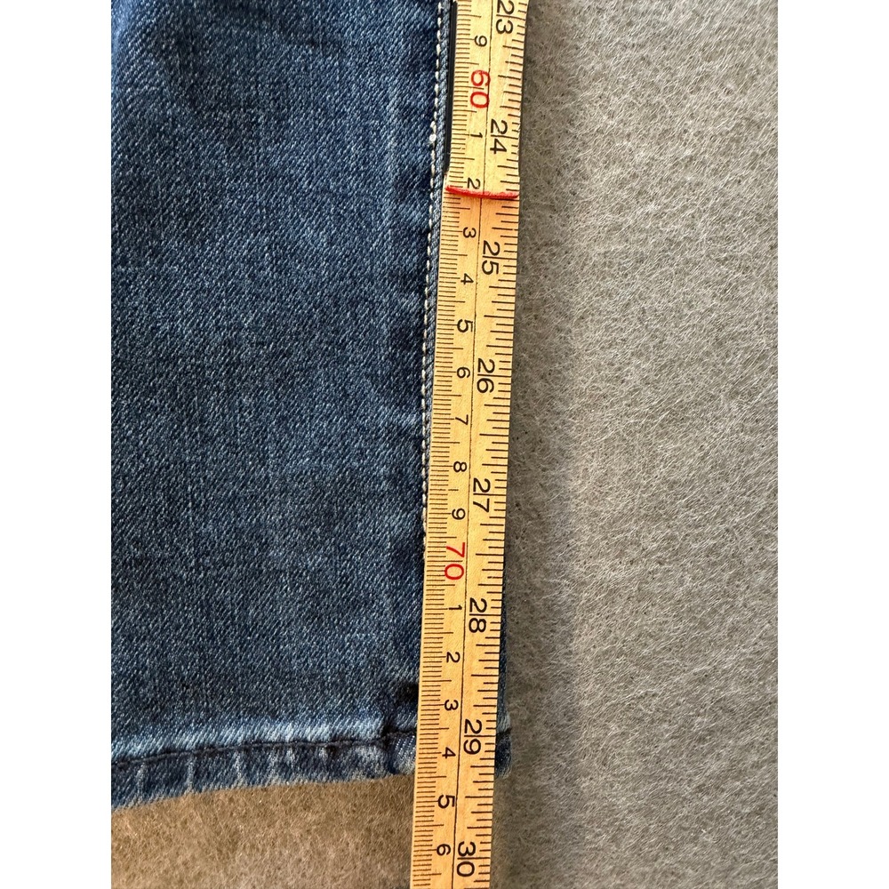 Classic Minimalist Normcore 7 For All Mankind Skinny Jeans 25 Medium Wash Denim - Picture 4 of 14